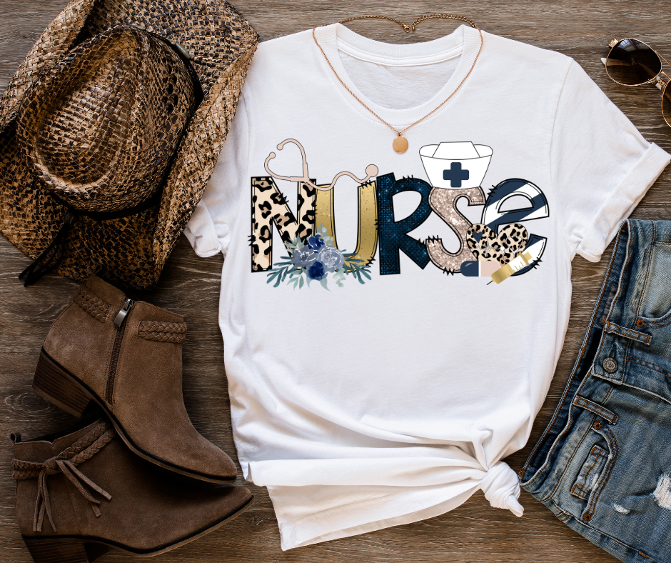 Nurse-gold and navy