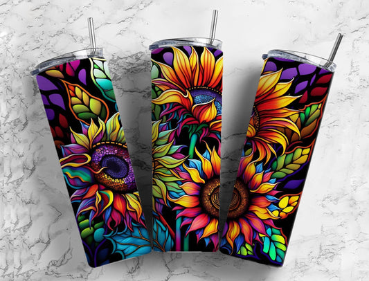 Colorful Sunflower Tumbler
