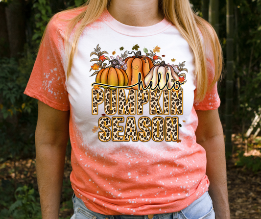 Pumpkin Season with cheetah print