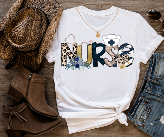 Nurse-gold and navy