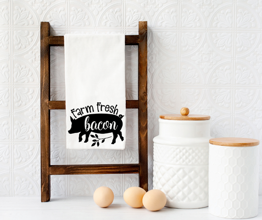 Farm Fresh Bacon-Dish Towel